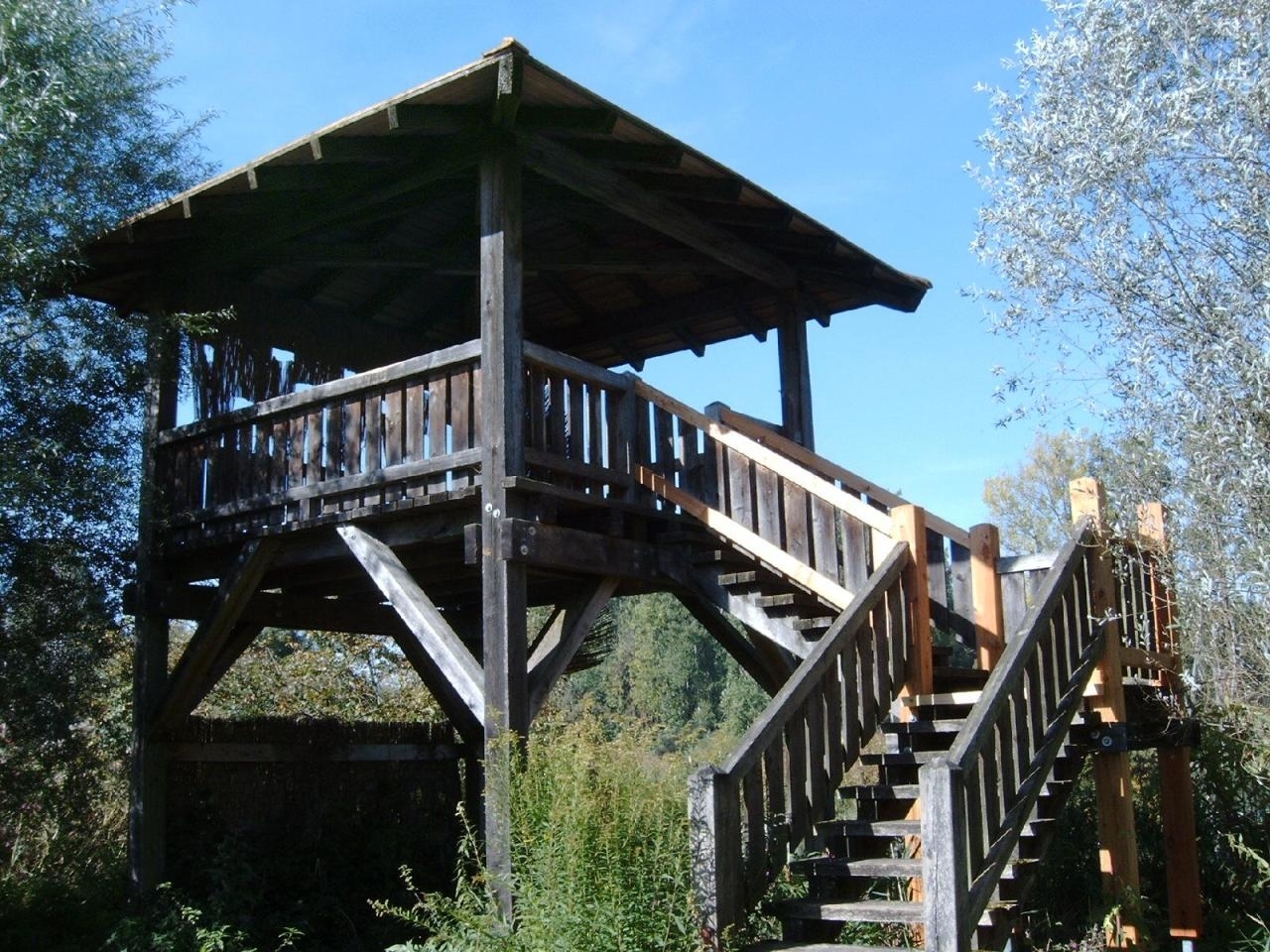 Aussichtsturm an der Isar