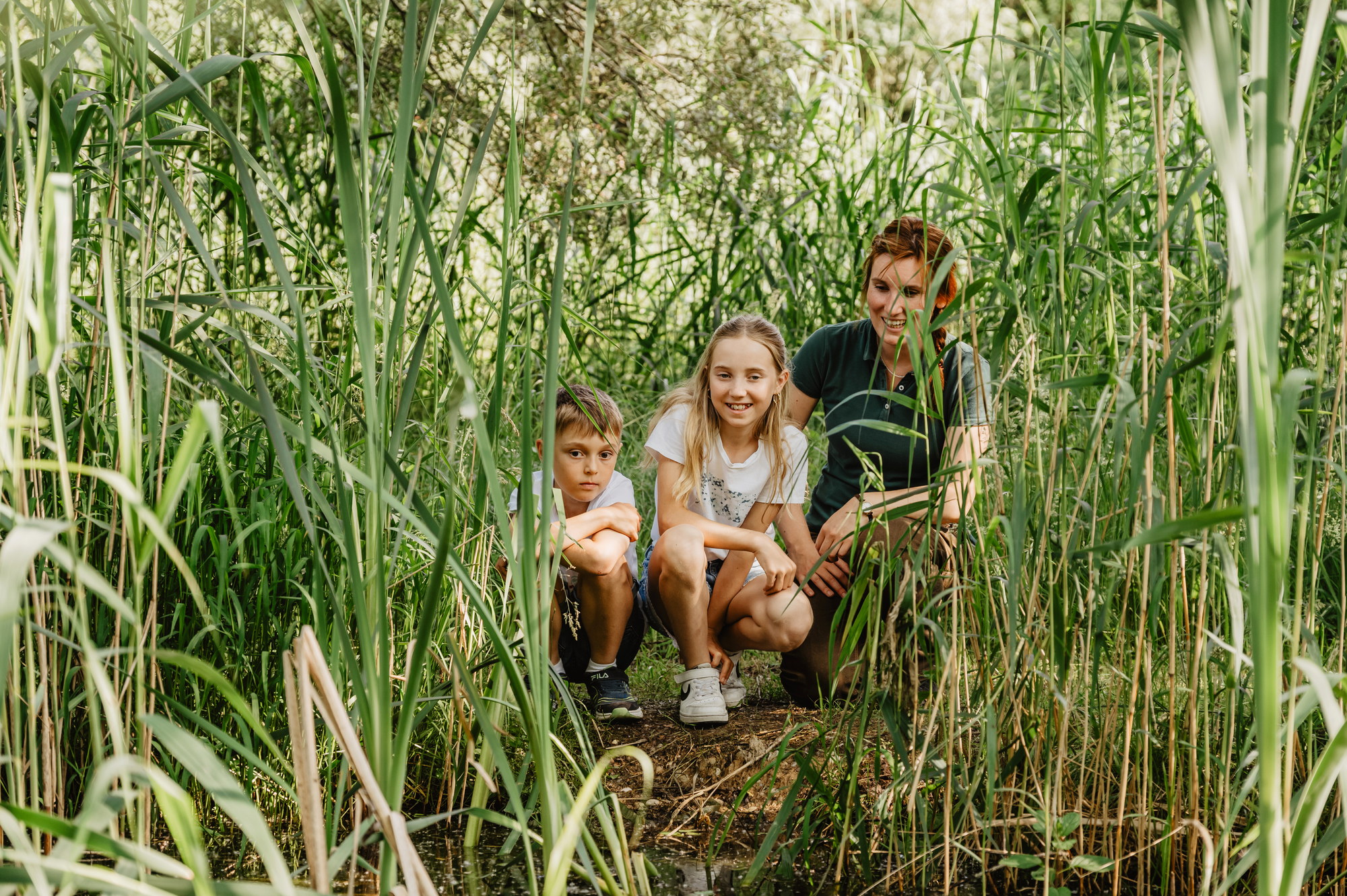 Amphibienführung am Infozentrum